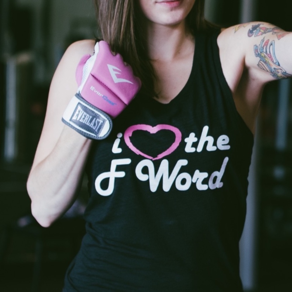 I love the F work Tank top